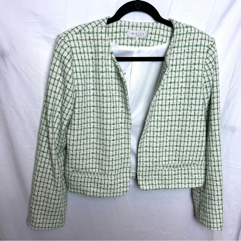 WAYF Where Are You From Cropped Jacket Size L - Picture 4 of 16